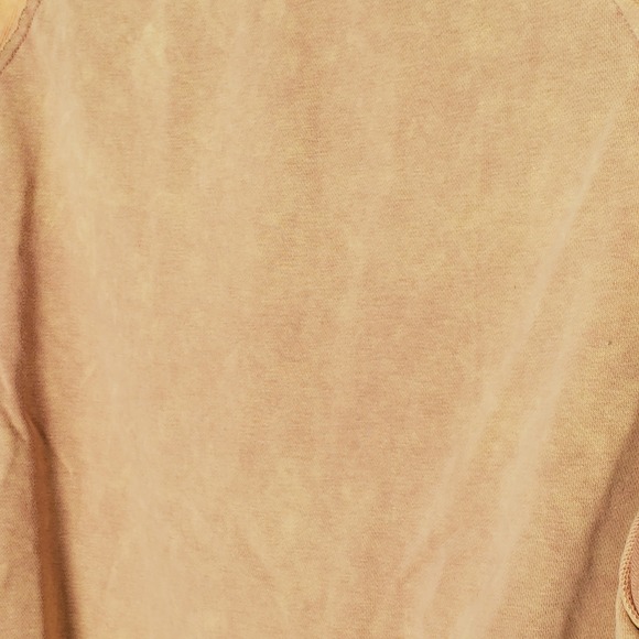 Oli & Hali Tan Tie Dye Lace Sleeve Sweatshirt Pullover Women's Size Medium - Picture 9 of 11